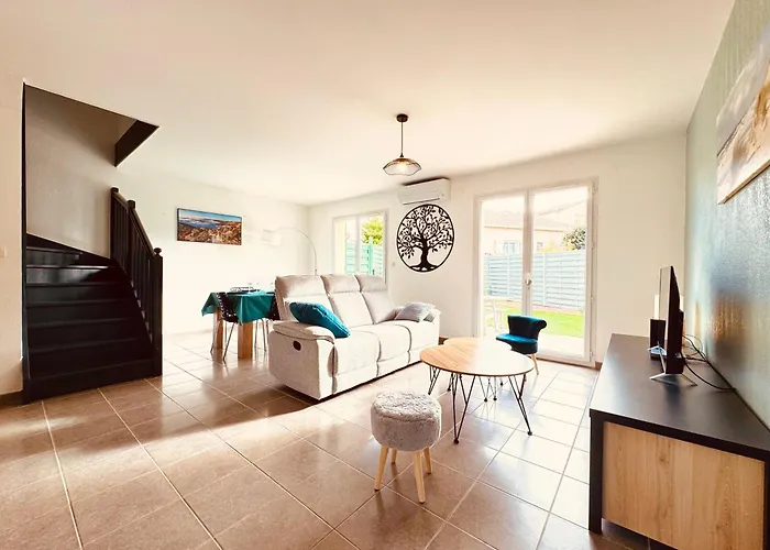 10min De La Maison 6 Personnes Avec Climatisation Jardin